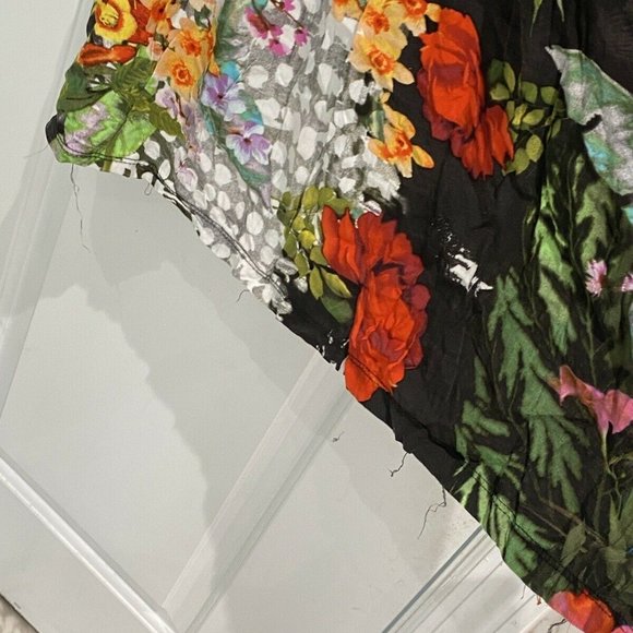 CINDY COUTURE Girls, Black Crop Top Floral Print 6 - Picture 5 of 12